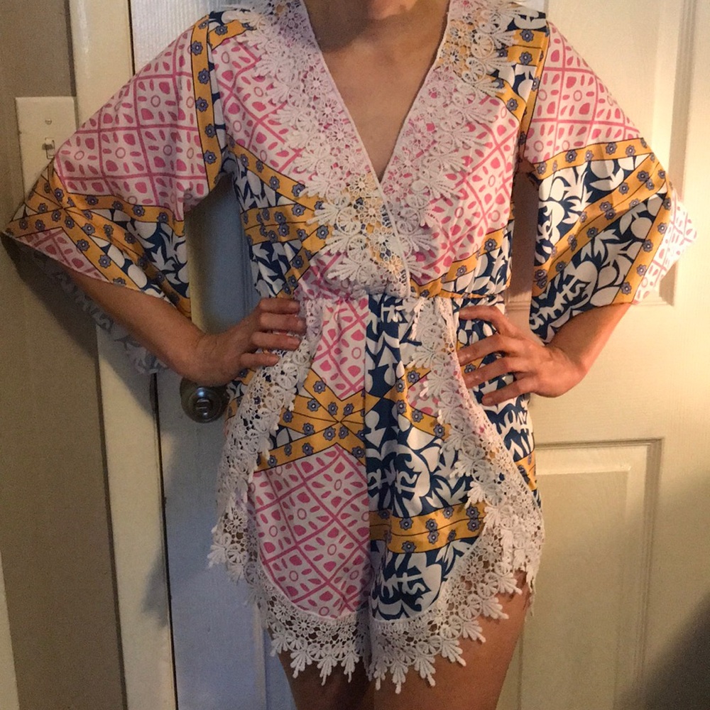 multi color romper